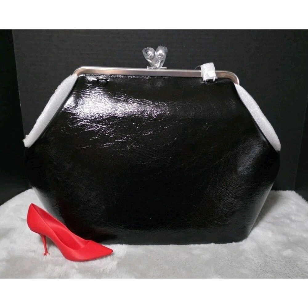 Coach Kisslock Large Frame Devil Wears Prada 2 Black Glazed Leather Bag Limited